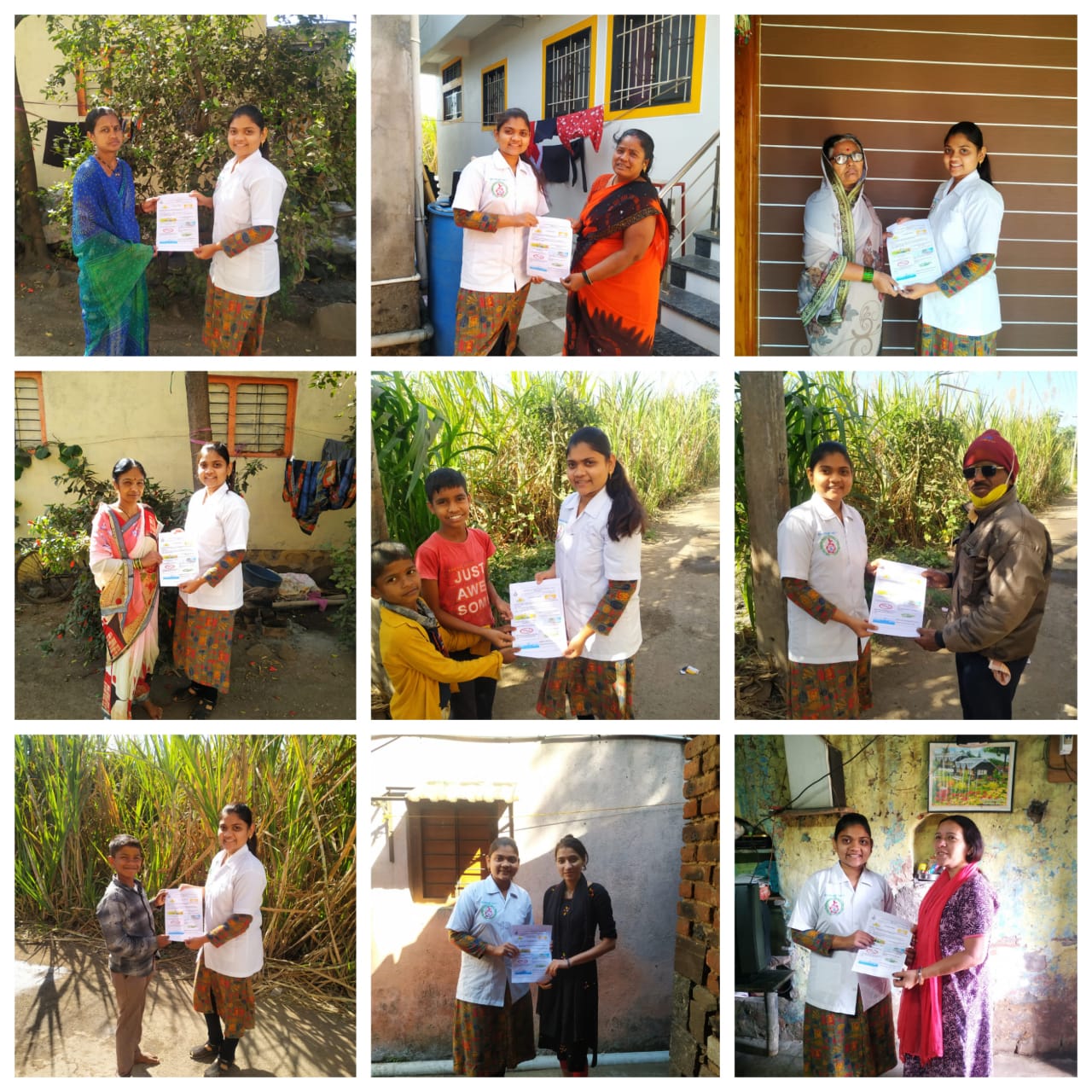 20. NSS unit programme No. 4 Village Sanitation Awareness Rally on 23.01.2022