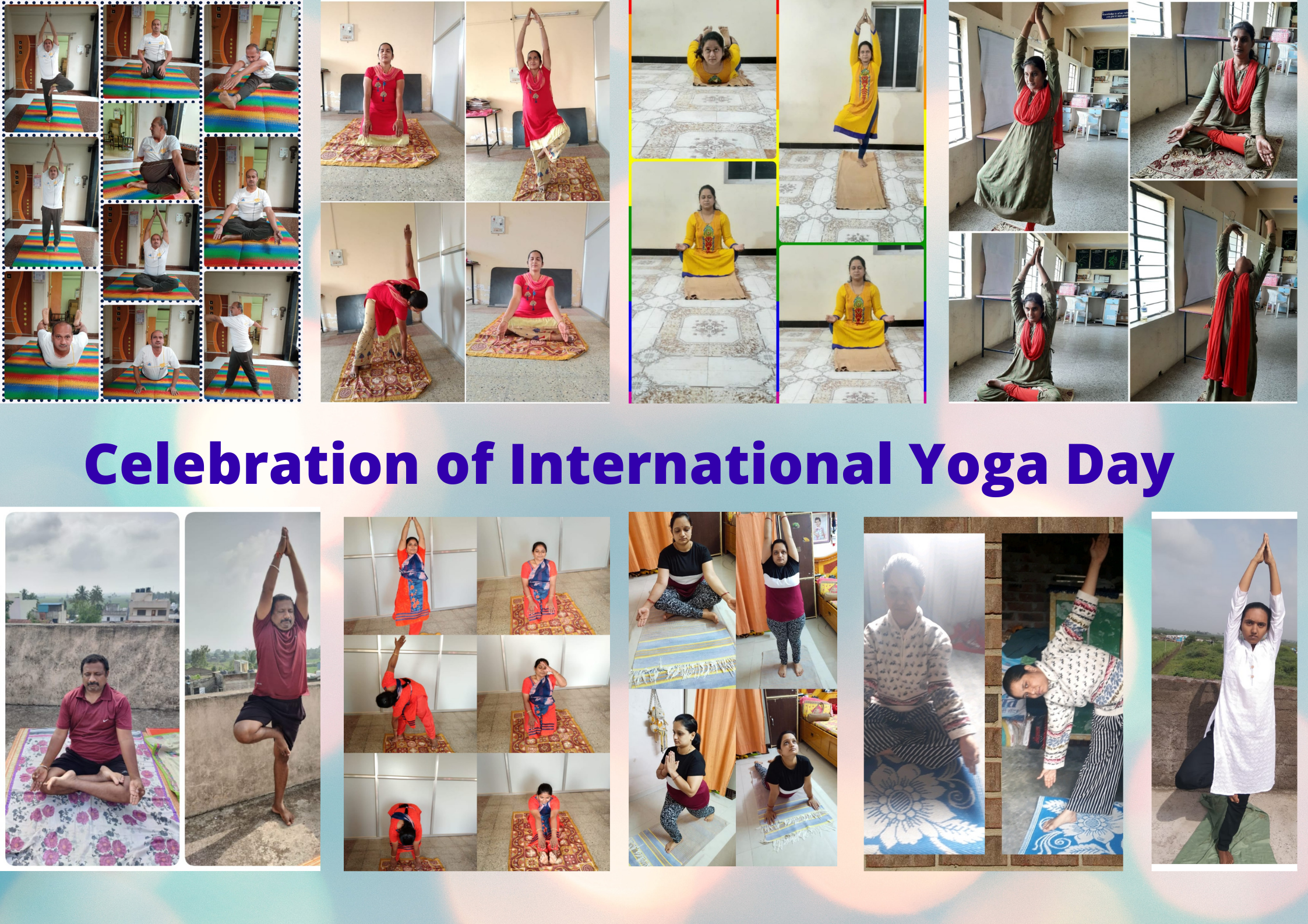 Celebration of International Yoga Day on 21.06.2021