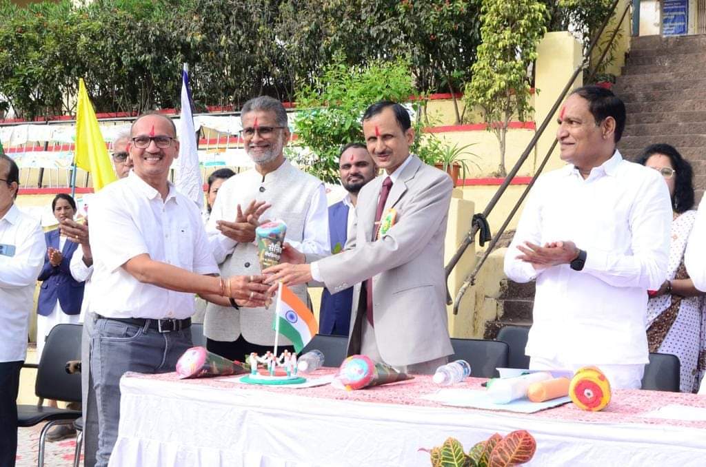 Felicitation of Dr. Sachin A. Nitave, Principal on occasion of 77th Independence Day.
